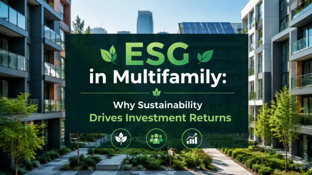 Environmental, Social, and Governance (ESG) in Multifamily: Why Sustainability Drives Investment Returns